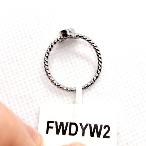 𝅺SIZE 6 925 Minnie Mouse Braided Ring Rose Gold Bow - Picture 5 of 11